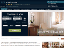 Tablet Screenshot of continentalehotelflorence.com